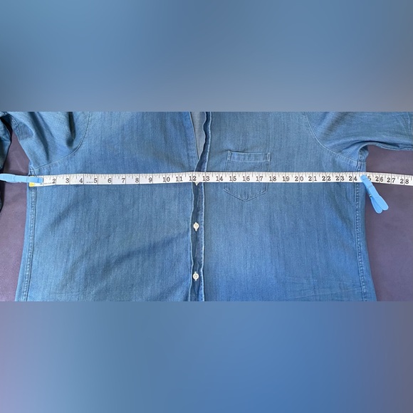 Frank&Eileen Eileen Button-Up Shirt Famous Denim Size: L Stonewashed Indigo - Picture 16 of 16